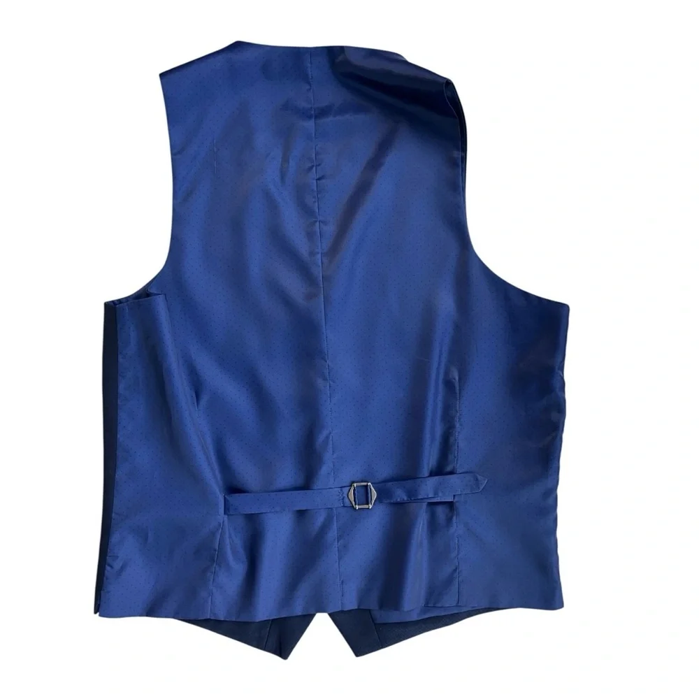 Lorenzo Uomo Mens Vest Shirt‎ Set Size M Blue John Varvatos Tie Performance